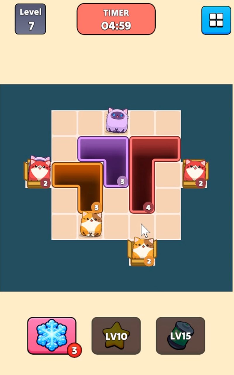 Level challenge with timer